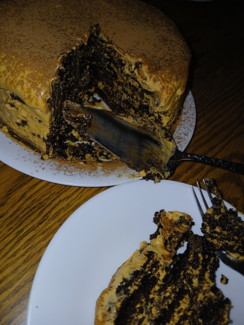 Chocotorta cut